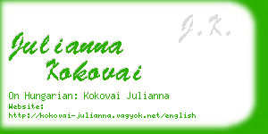 julianna kokovai business card